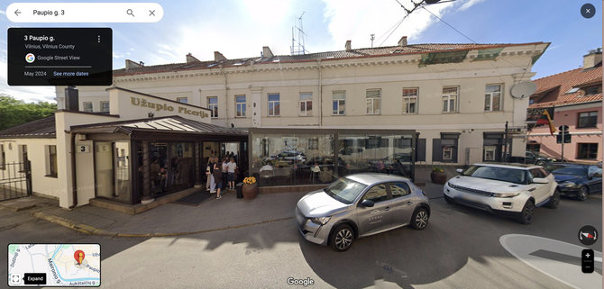 „Google street view“ nuotr./Pastatas Paupio g. 3, Vilnius