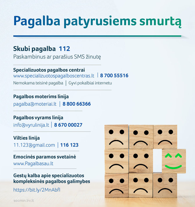 SADM nuotr./Pagalba patyrusiems smurtą