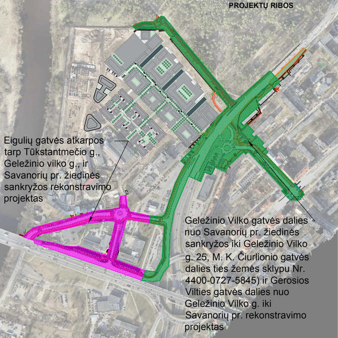 Bendrovės nuotr./Infrastruktūros projektų schema