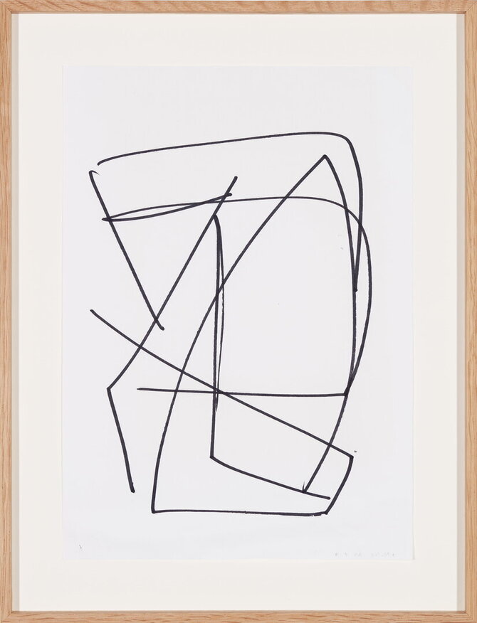 Autoriaus ir GNYP galerijos nuosavybė/Flurin Bisig. 04 04 20, Netstal. 2020. Popierius, pieštukas