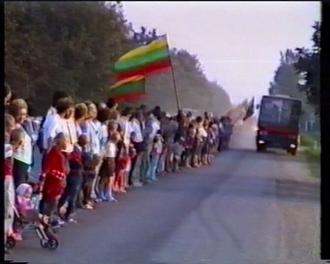 Organizatorių nuotr./Laimutis Gudinavičius. Baltijos kelias