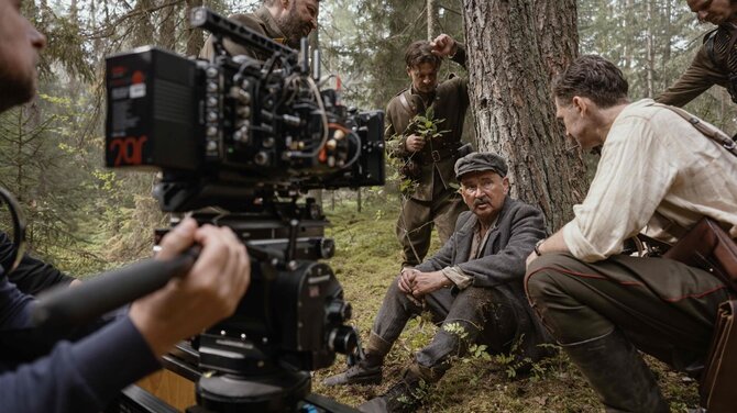 Filmo komandos nuotr./Emilio Vėlyvio filmo „Sugauti Vanagą“ filmavimo darbai