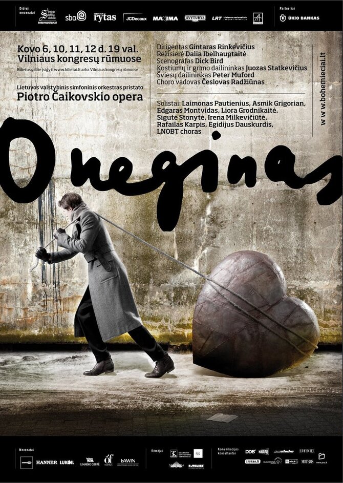 „Vilnius City Opera“ archyvas/Operos „Oneginas“ plakatas