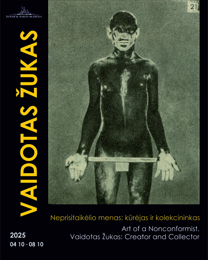 Autorė Laura Blaževičienė/Vaidoto Žuko parodos plakatas 