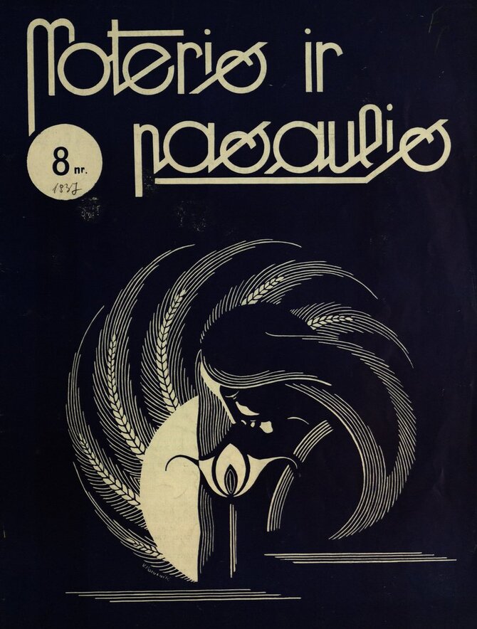 Žurnalo „Moteris ir pasaulis“ (1937) viršelis