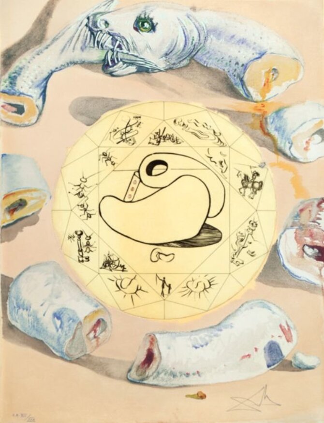 Wikipedia nuotr./Salvadoro Dali darbas „Ouroboros“