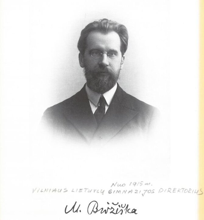 Antano Vienuolio gimnazijos archyvo nuotr./Pirmasis lietuvių gimnazijos direktorius (vadovavo 1915 –1922 m.) Mykolas Biržiška