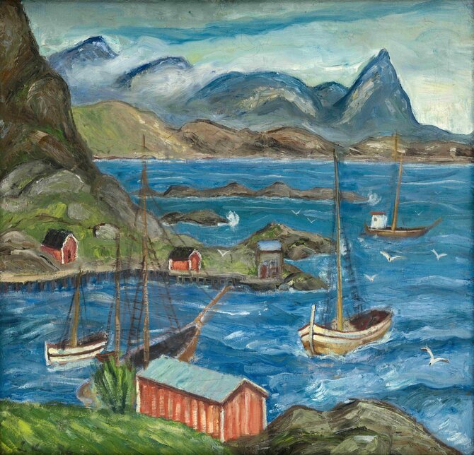 Lietuvos nacionalinis dailės muziejus/Leonardas Kazokas, Narvikas, 1936, drobė, aliejus
