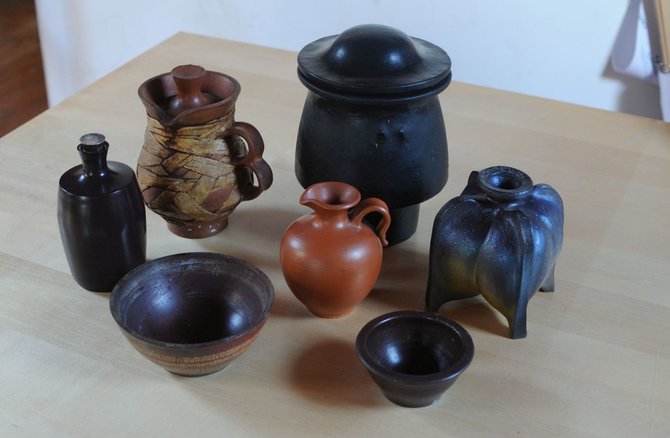 Nuotrauka iš E.Talmanto šeimos archyvo/Egidijaus Talmanto keramikos darbai
