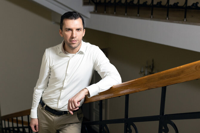 Lukas Balandis / BNS nuotr./Kompozitorius Gediminas Gelgotas