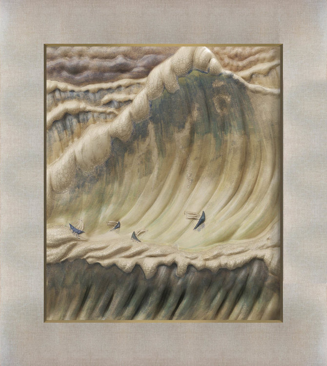 Organizatorių nuotr./M.K.Čiurlionio paveikslas „Jūros sonata. Finale“ 3D formatu