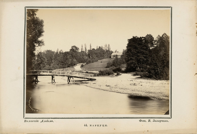 Lietuvos nacionalinio dailės muziejaus nuotr./Vilhelmas Zacharčikas, Markučiai. Fotografija iš „Vilniaus albumo”. Nr. 44, ~1866 m.