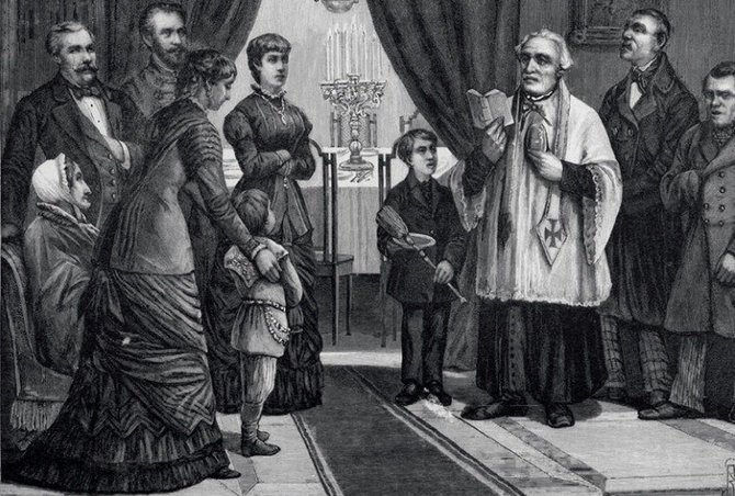 „Salve Jesu parvule“, litografija pagal bajoro Romano Švoinickio iš Rodų dvaro (Kėdainių raj.) piešinį, 1883 m.