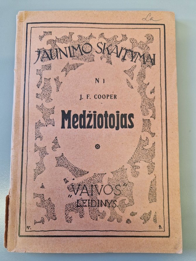 Z.Vitkaus archyvo nuotr./James F. Cooper „Medžiotojas“ (Vaiva, 1923)