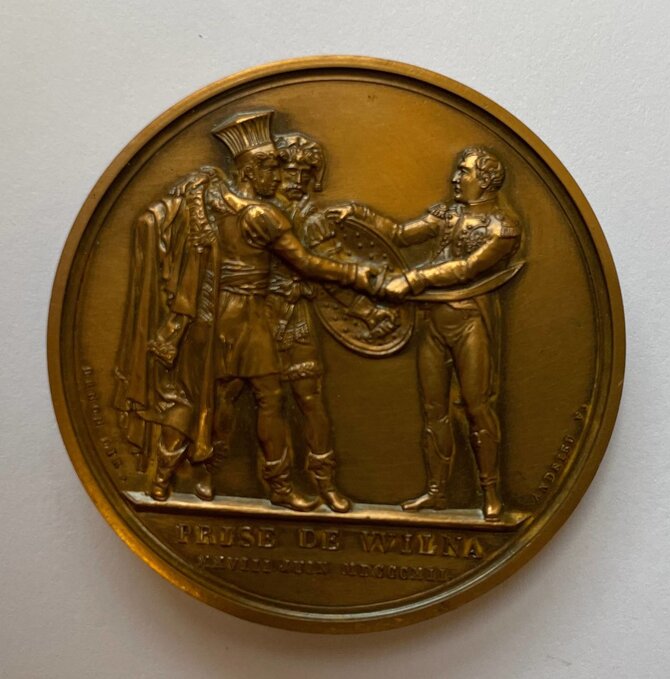Virgilijaus Pugačiausko kolekcija/Bertranas Andrijė, Medalis Vilniaus užėmimui pažymėti, 1812