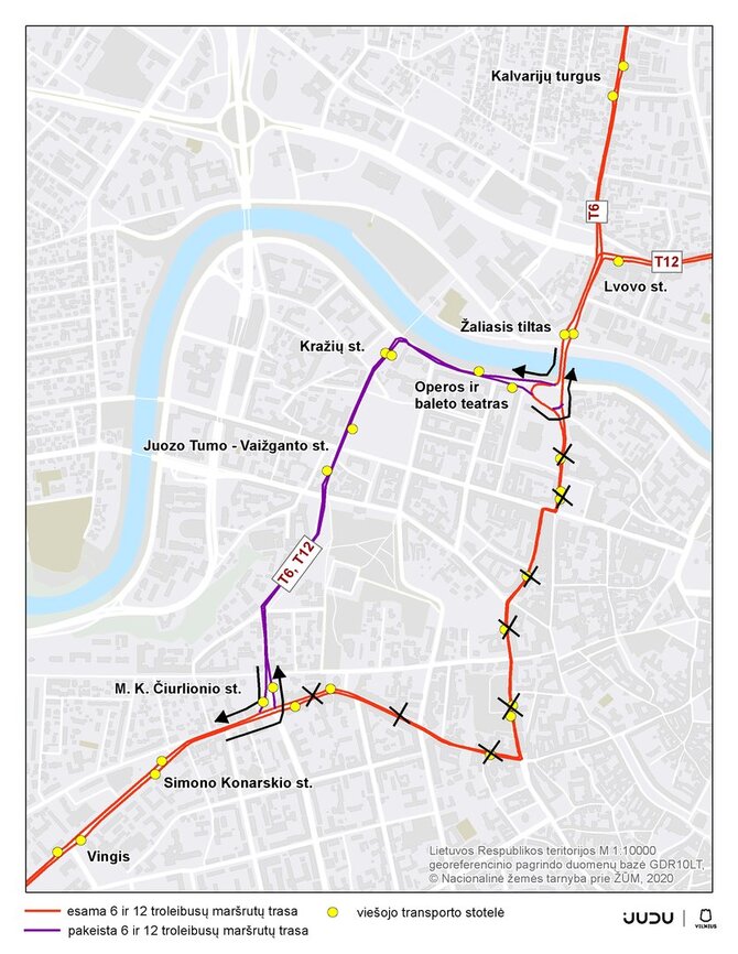 Vilniaus miesto savivaldybės nuotr./Gatvių uždarymas