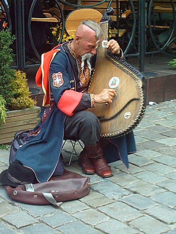 „Wikipedia“ nuotr./Ukrainiečių liaudies instrumentas bandūra