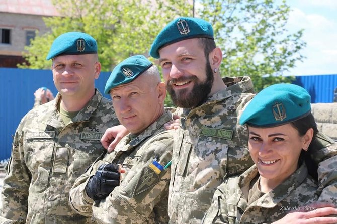 Viktoro Zalevskio nuotr./Ukrainos 503 bataliono jūrų pėstininkai