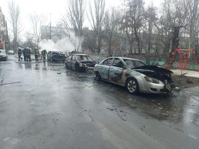 Mariupolio miesto administracijos nuotr./Mariupolio priemiesčių apšaudymas