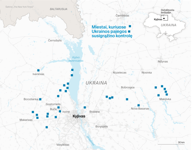 15min nuotr./Miestai, kuriuos susigrąžino Ukrainos pajėgos