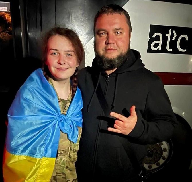 Ukrainos Saugumo tarnybos nuotr./Apsikeitimas belaisviais: Kateryna Poliščiuk
