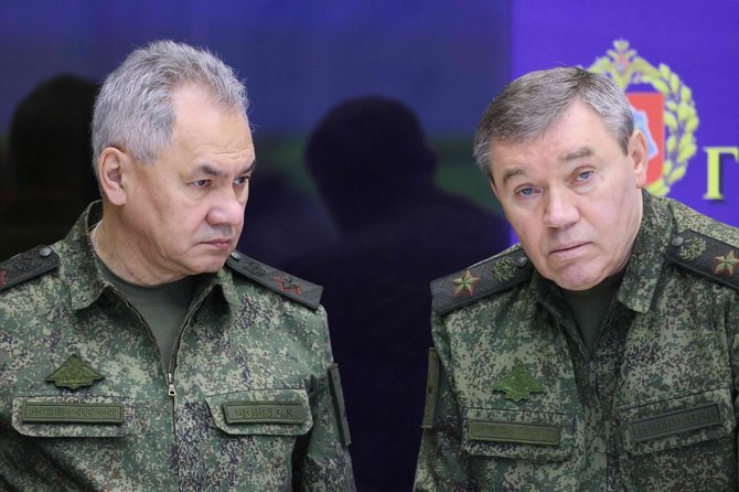 AFP/ „Scanpix“ nuotr./S.Šoigu ir V.Gerasimovas