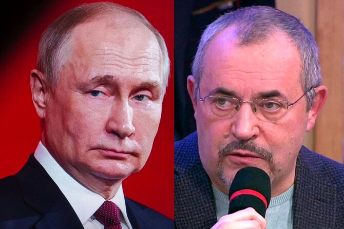 Shutterstock/„Telegram“/Vladimiras Putinas, Borisas Nadeždinas