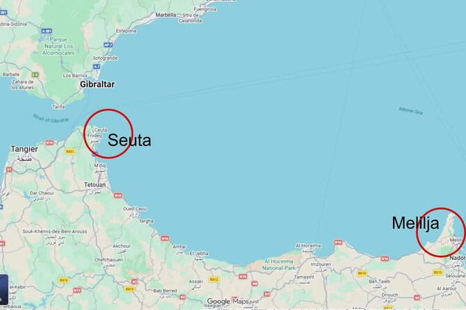 Google Maps/Seuta, Melilja