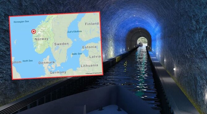 KYSTVERKET / SNØHETTA nuotr./Stado laivų tunelio Norvegijoje projektas