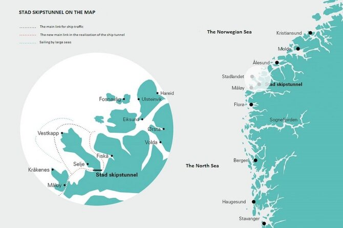 KYSTVERKET / SNØHETTA nuotr./Stado laivų tunelio Norvegijoje projektas