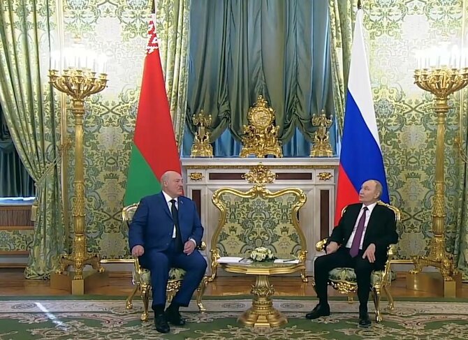 Stopkadras/Aliaksandras Lukašenka ir Vladimiras Putinas