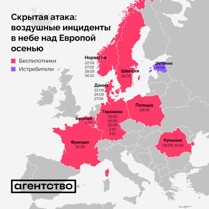 „Agentstvo“ nuotr./Oro incidentai Europoje