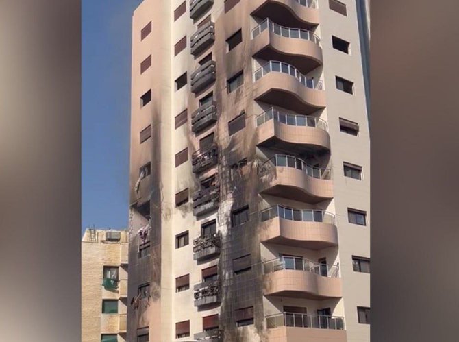 „Mannie's War Room“/ „Telegram“/Izraelis smogė Sirijos sostinės gyvenamajam rajonui