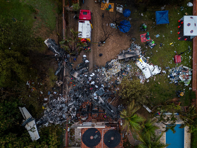 dpa/Scanpix/Brazilijoje nukrito lėktuvas