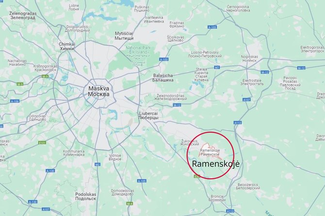 Google Maps/Ramenskojė