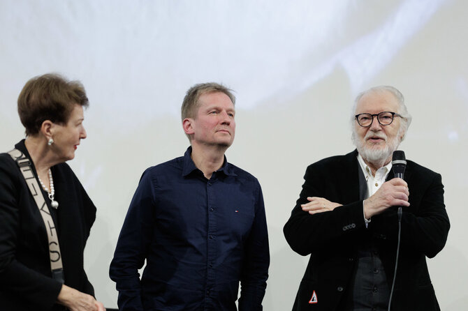 Vyginto Skaraičio nuotr./„Scanoramoje“ įvyko Nerijaus Mileriaus filmo „Senio kelionės“ premjera