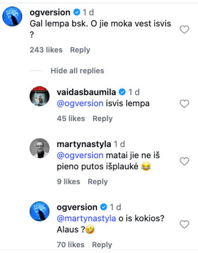 OG Version komentaras