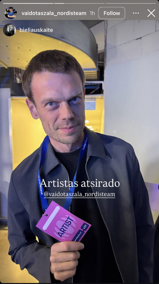 Socialinių tinklų nuotr./Vaidoto Žalos įrašas