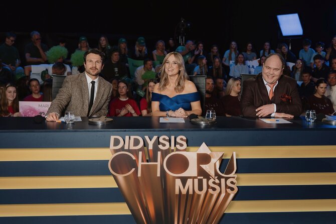 LNK nuotr./Vaidas Baumila ir projekto „Didysis chorų mūšis“ komisija