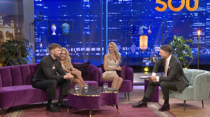 TV3 nuotr./Dominykas Dirkstys, Oksana Pikul ir „Gero vakaro šou“ svečiai