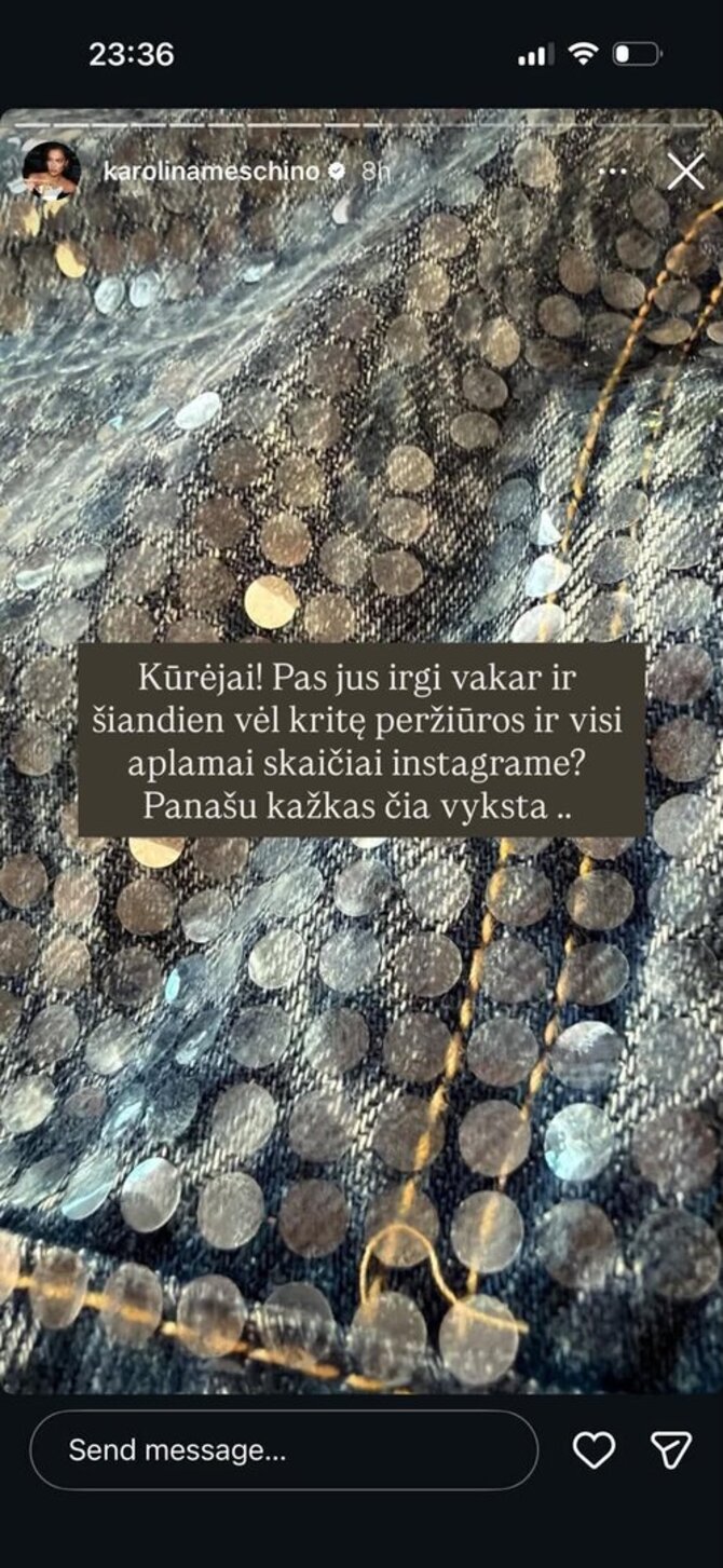 Ekrano nuotr./Nuomonės formuotojai pastebi sekėjų sumažėjimą