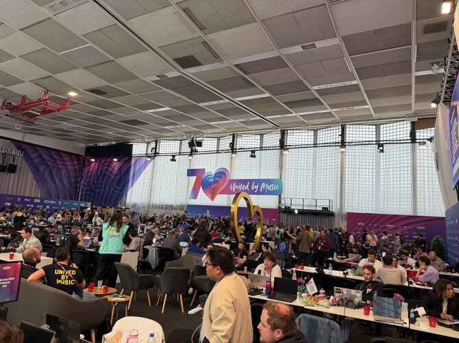 Žmonės.lt nuotr./Žurnalistų spaudos centras „Eurovizijoje“