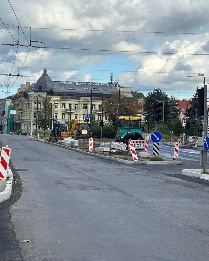 Socialinių tinklų nuotr./Gatvės darbai Vilniuje