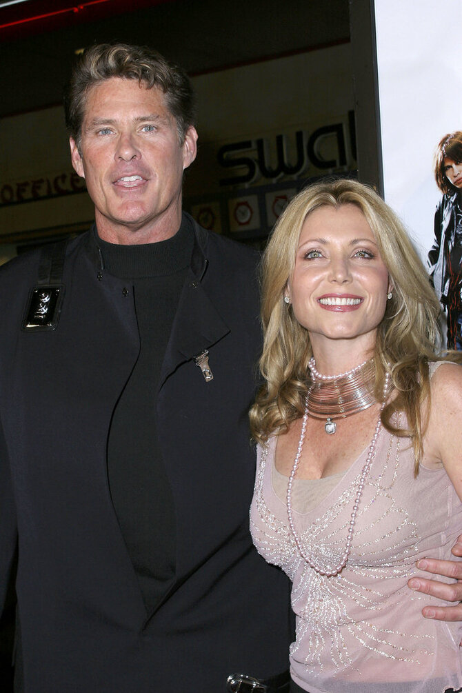 Scanpix nuotr./Pamela Bach-Hasselhoff ir Davidas Hasselhoffas