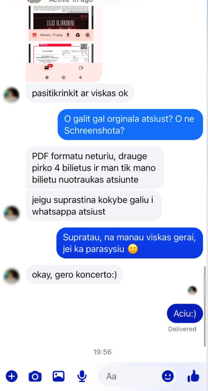 Nukentėjusių susirašinėjimai