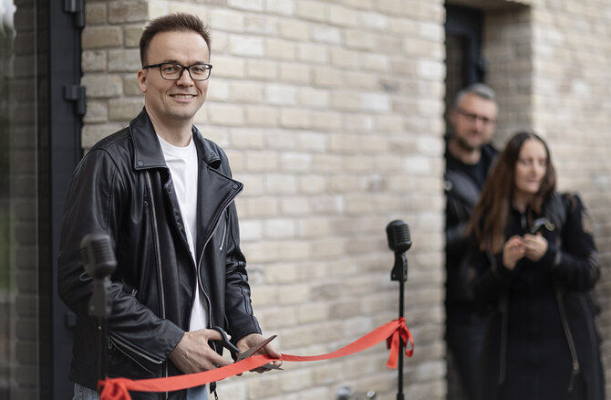 S.Pušinskės nuotr./Skorio studijos atidarymas Užupyje