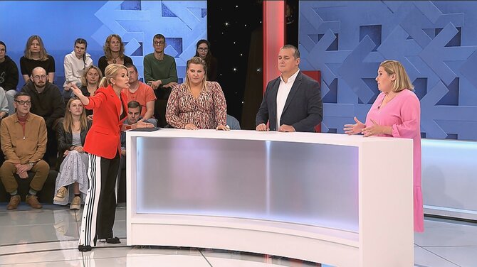 LNK nuotr./Laidos „Už ar prieš“ akimirka