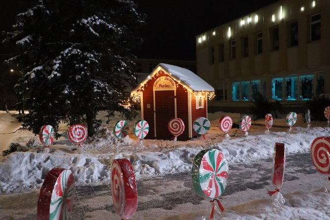 Ignalinos rajono savivaldybės nuotr./Kalėdų eglės įžiebimas Ignalinoje