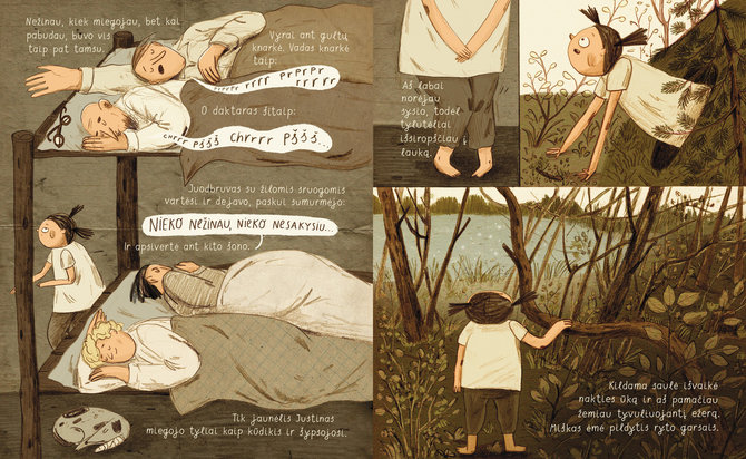 Knygos „Mergaitė su šautuvu“ iliustracija