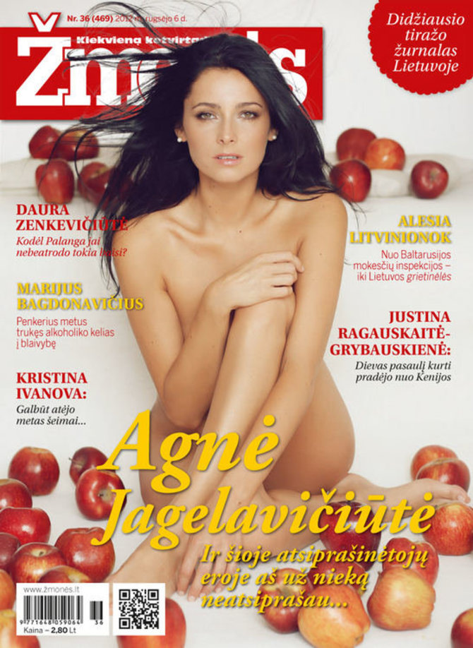 Žurnalo „Žmonės“ viršelis/Agnė Jagelavičiūtė